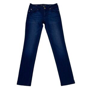 DL1961 Angel Mid-Rise Skinny Ankle Jeans Berlin Dark Wash Blue Denim Size 25